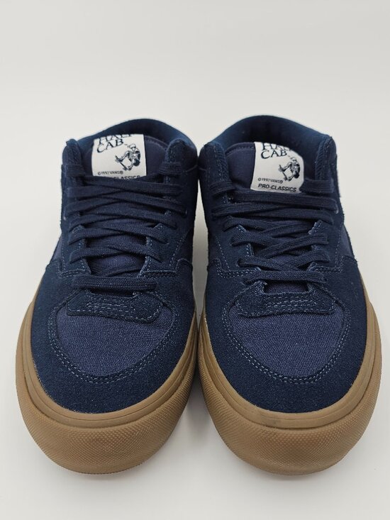 Vans Half Cab Pro Skate Shoes Sneakers Navy Blue Gum Soles Men\'s Size 10